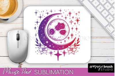 Celestial Mouse Pad PNG, Boho Mystical Mousepad Sublimation