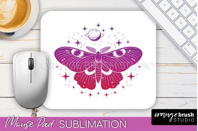 Celestial Mouse Pad PNG, Boho Mystical Mousepad Sublimation