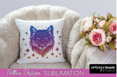 Boho Mystical Pillow Cover, Celestial Pillow Sublimation