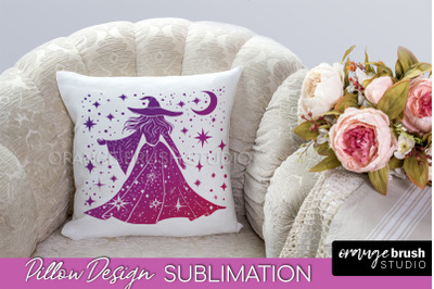 Boho Mystical Pillow Cover, Celestial Pillow Sublimation