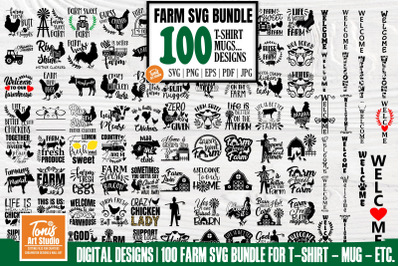 Farm SVG Bundle | Farmhouse Quotes SVG | Farm Bundle