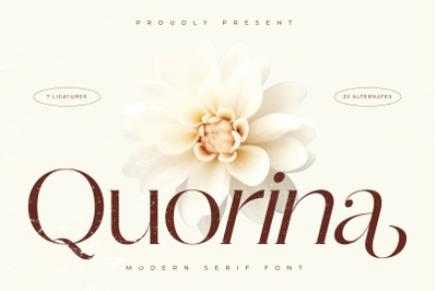 Quorina - Modern Serif Font