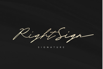 Right Sign - Handwritten Signature