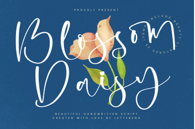 Blossom Daisy - Beautiful&nbsp;Handwritten Script