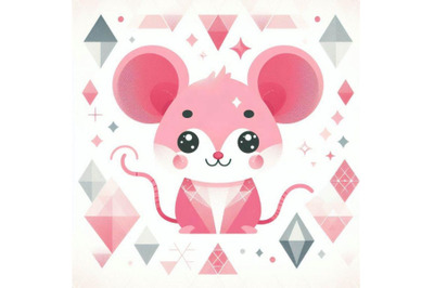 a cute cartoon mouse