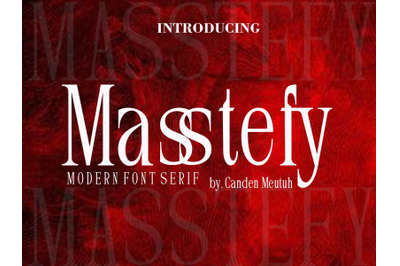 Masstefy Modern Font