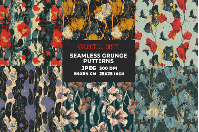 Seamless Grunge Patterns Collection