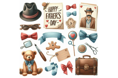 Happy Father s Day templates In Retro Style