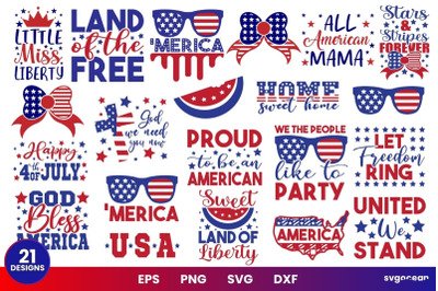 4th of July Svg Bundle | Patriotic Day