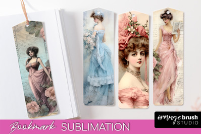 Vintage Bookmark Sublimation - Scrapbook Bookmarks 4 PNG