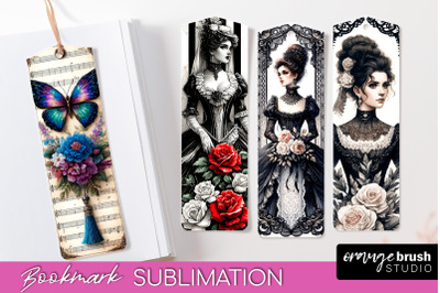 Vintage Bookmark Sublimation - Scrapbook Bookmarks 4 PNG