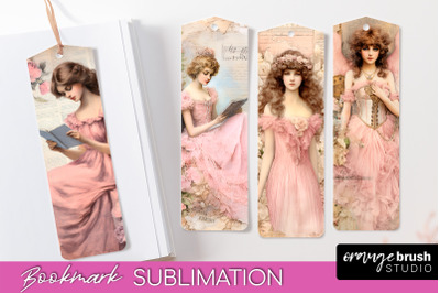 Vintage Bookmark Sublimation - Scrapbook Bookmarks 4 PNG