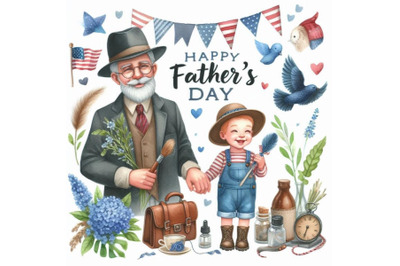 Card for Happy Father`s Day