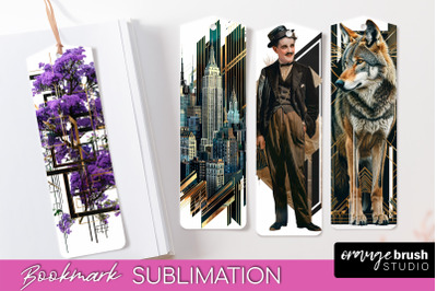 Vintage Bookmark Sublimation - Art Deco Style Bookmarks PNG