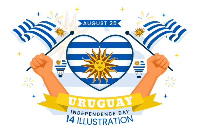 14 Uruguay Independence Day Illustration