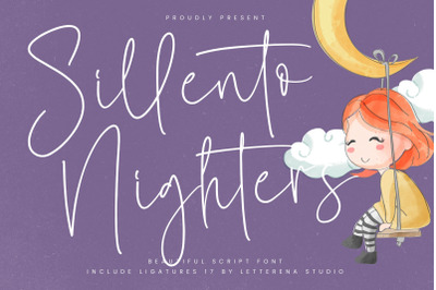 Sillento Nighters - Beautiful Script Font