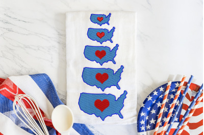 Mini Love America | Embroidery