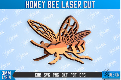 Honey Bee Laser Cut | Summer Design | Decorative Bee | CNC File