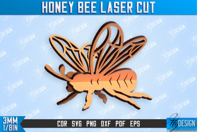 Honey Bee Laser Cut | Summer Design | Decorative Bee | CNC File