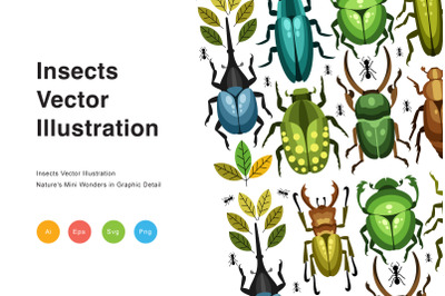 Insects Vector Illustration