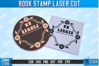 Book Stamp Laser Cut | Teachers Stamp | Wooden Stamp | Lettered Stamp