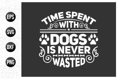 Dog typographic t shirt design vector graphic. Animals quotes design v