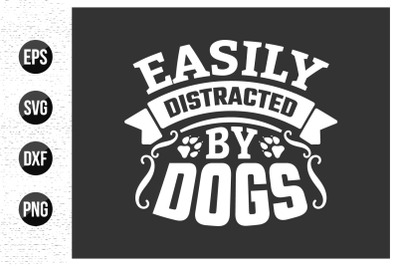 Dog typographic t shirt design vector graphic