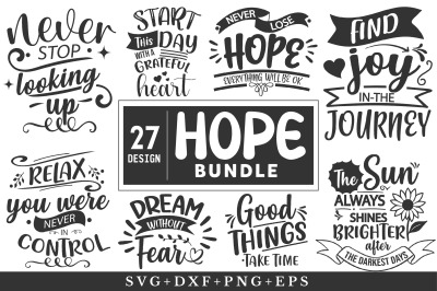 Hope Svg Design Bundle