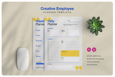 Creative Employee Planner