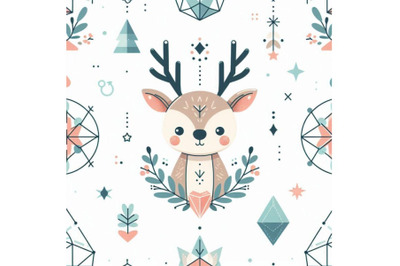 Cute deer cartoon