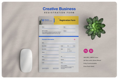 Creative Business Registration Form