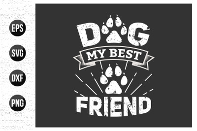 Dog typographic t shirt design vector graphic. animal quotes design.