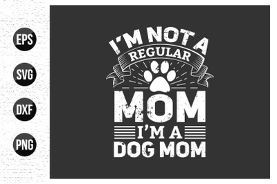 Dog typographic t shirt design vector graphic. animal quotes design.