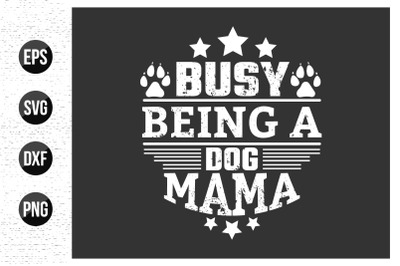 Dog Typography T-shirt Design Vector Graphic