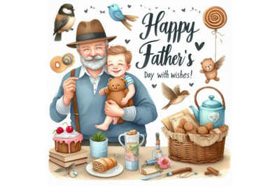 Happy Father`s day card with wishes