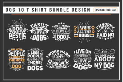 Dog 10 quotes t shirt bundle