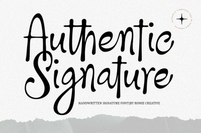 Authentic Signature