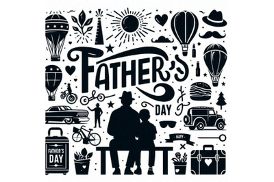 Father&#039;s Day Text Elements