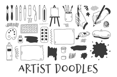 Artist Doodles PNG Clipart