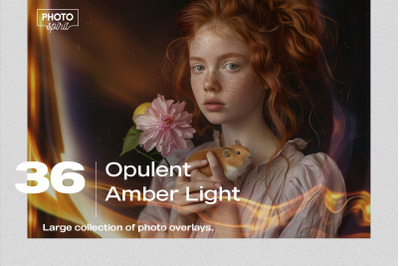 Opulent Amber Light Effect Photo