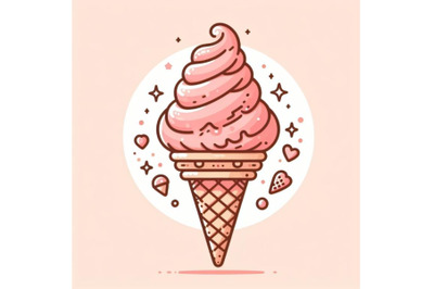 Yummy ice cream cone