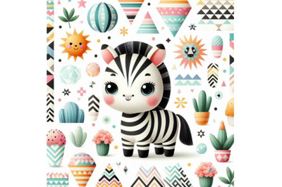 a cute zebra