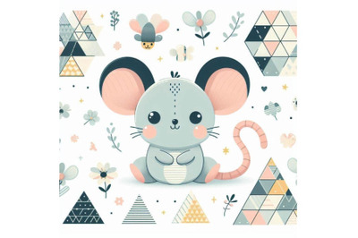 a cute cartoon mouse