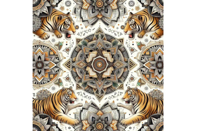 Beautiful decorative tiger