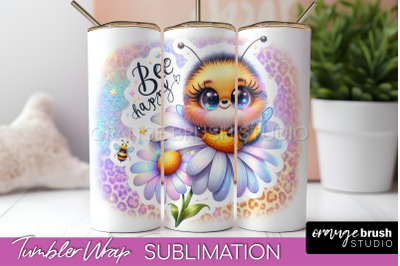 Bee Tumbler Wrap, Inspirational Quote Tumbler Sublimation