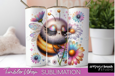 Bee Tumbler Wrap, Inspirational Quote Tumbler Sublimation