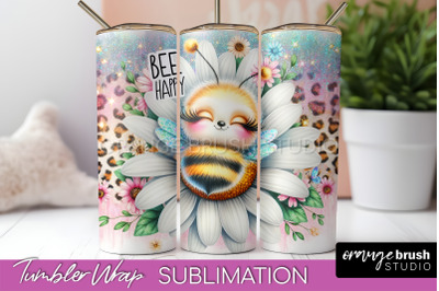 Bee Tumbler Wrap, Inspirational Quote Tumbler Sublimation