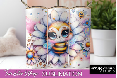 Bee Tumbler Wrap, Inspirational Quote Tumbler Sublimation