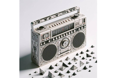 portable stereo radio cassette recor