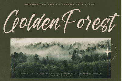 Golden Forest - Modern Handwritten Script